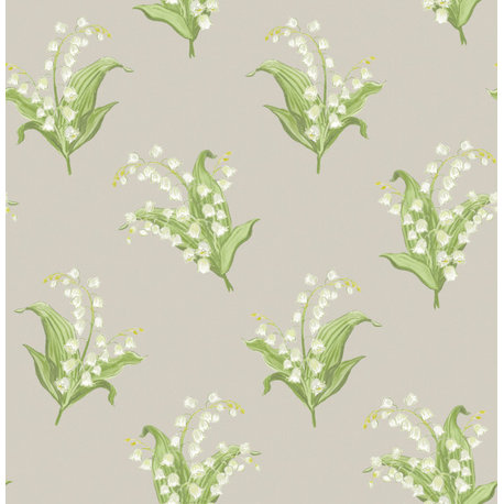 Farmington Stone Lily of the Valley Wallpaper Bolt