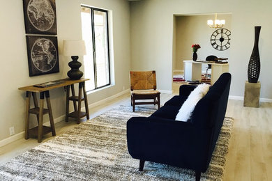 Living room - transitional living room idea in Phoenix