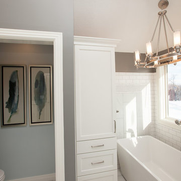 Master Bathroom Remodel from Traditional to Classic Transitional