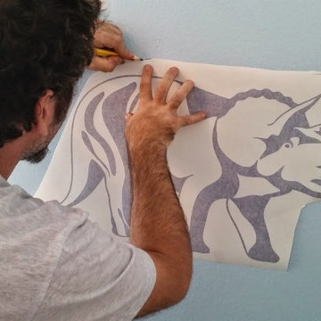 Kids' Room Makeover - Dino Wall Decals