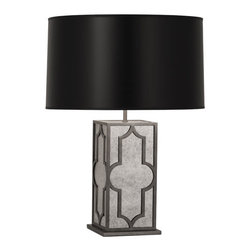 Robert Abbey Addison Table Lamp Tall Nickel Black - Table Lamps