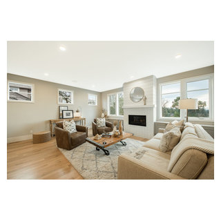 NE Seattle Urban Farmhouse - Transitional - Living Room - Seattle - by ...
