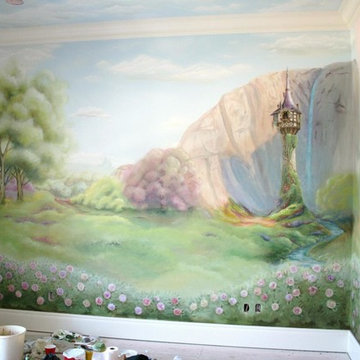 Tangled mural for a little princess:)