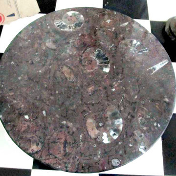 Fossil Marble Table Tops