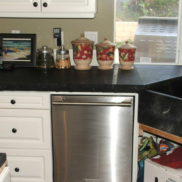 Custom Broken Edge Soapstone Countertops