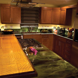Lenchner Glass Company - Fused Glass Obsessions - Kitchen Countertops