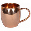 Barrel Shape Copper Mug, 16 oz