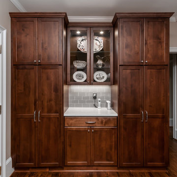 A warm family kitchen with plenty of space for homework and get-togethers:)