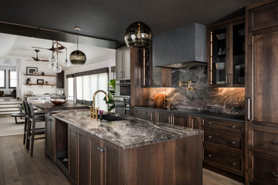 Kitchen - rustic kitchen idea in Charlotte