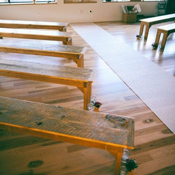 Westwood Beetle Plank Dining Table - Dining Benches