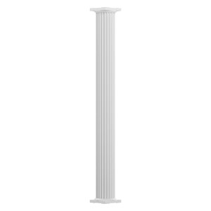 Non-Tapered Fluted Endura-Craft Craftsman Column Wrap 10 Square Shaft x 6 Overall Height Standard Base /& Capital Cellular PVC