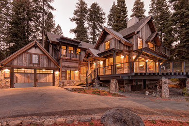 Rustic exterior home idea in San Francisco