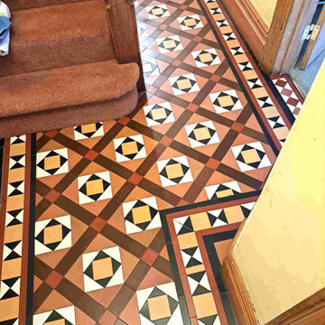 Cleaning and Sealing a Victorian Tiled Hallway Floor in Cardiff