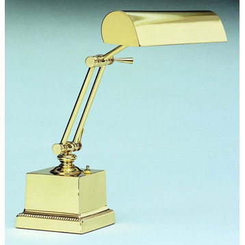 House of Troy P14-202 Piano / Desk 1 Light Piano Lamp - Polished Brass
