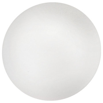 2x60W Ceiling Light, White Finish & Opal Glass