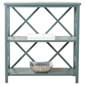 Cooper Distressed Bookcase - Teal