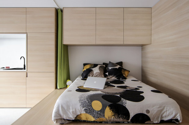 コンテンポラリー 寝室 by ABACO | architecture et design