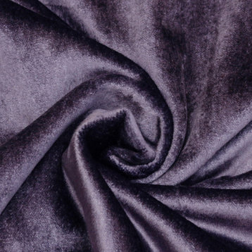Dark Purple Cotton Velvet Fabric By The Yard, 3 Yards For Curtain, Dress