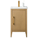 Vanity Art - Vanity Art Bathroom Vanity Cabinet with Sink and Top, Natural Oak, 20", Golden Brushed - Vanity Art introducing the premium solid material bath vanity with sink. It is the perfect blend of functionality and style for your home. This essential piece offers generous storage space, featuring removable shelves to keep your belongings organized and easily accessible. Crafted with convenience in mind, our sink cabinet boasts a sleek ariston countertop that not only adds a touch of elegance but is also a breeze to clean. The regular-shaped sink complements the countertop, creating a seamless and eye-catching look for your bathroom. Built to last, our sink cabinet doors are equipped with premium-quality hinges, ensuring smooth and reliable operation. Assembly is a breeze with the included screws and easy-to-follow instruction manual, making setup quick and simple. Versatility is key our vanity bathroom sink cabinets aren't limited to the bathroom. With its stylish design and functional features, it's the perfect fit for a kitchen cabinet with a sink.