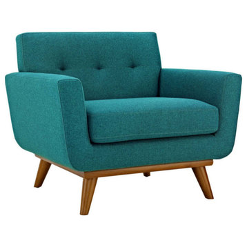 Giselle Teal Armchairs And Sofa 3-Piece Set