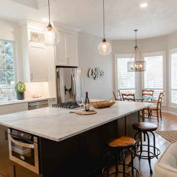 Turning a dark, cramped kitchen to bright and inviting!