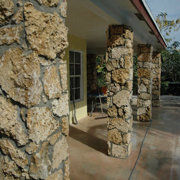 brick columns and block columns