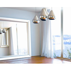 Oversize custom framed floor mirror - Floor Mirrors