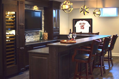 Inspiration for a rustic home design remodel in Columbus
