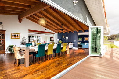 Eclectic dining room photo in San Diego