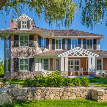 Le Château de Famille - Cape Cod, MA Custom Home - Exterior & Landcape
