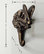 3 Pieces Resin Dinosaur Wall Hooks Bronze Decorative Mounted Coat Hangers