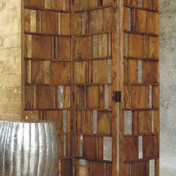 Roost Louver Wood Screen - SKU: F306 - Living Room Furniture