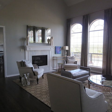 Transitional formal living room, Austin, Texas