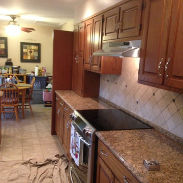 Cherry Cabinet Refacing