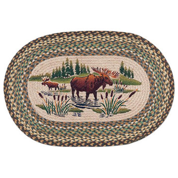 Moose Wading Oval Patch 20"x30"