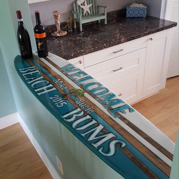 Surfboard table top