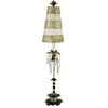 Birdland 1 Light Table Lamp in Black And Putty With Gold Leaf