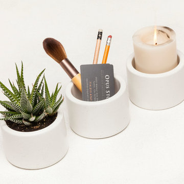 Concrete Planters - Set of 3 Pots