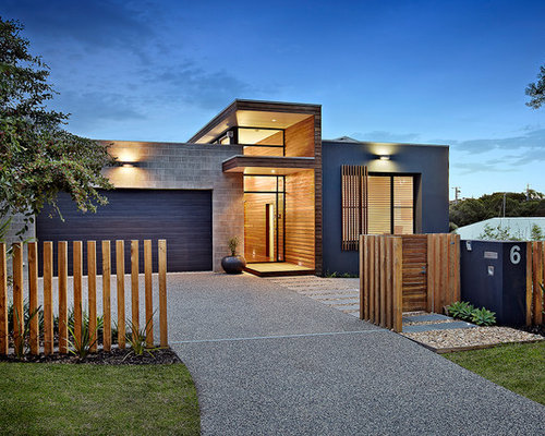 Navy Blue House | Houzz