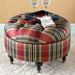 Eastern Accents - Scalamandre Ottoman - Footstools And Ottomans