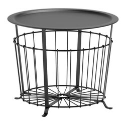 GUAL&Ouml;V Table de rangement noir 60 cm - Potting Benches