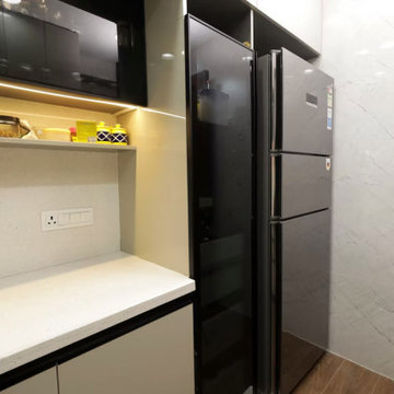 High Gloss PU Modular Kitchen | Hettich Hardware | Behala, Kolkata