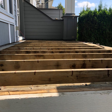 New Composite Deck and Aggregate Stair Stringer Rebuild + Paint