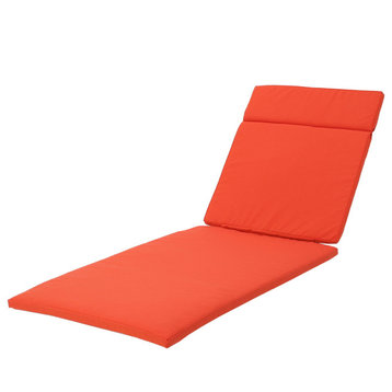 GDF Studio Soleil Outdoor Chaise Lounge Cushion, Orange