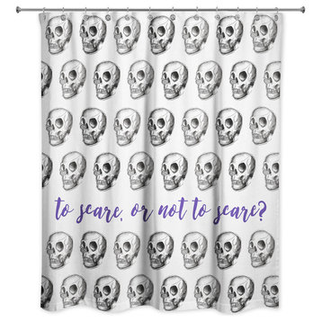 To Scare of Not to Scare? 71"x74" Shower Curtain