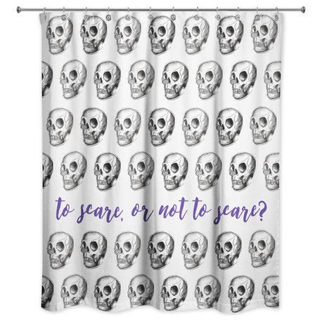 To Scare of Not to Scare? 71"x74" Shower Curtain
