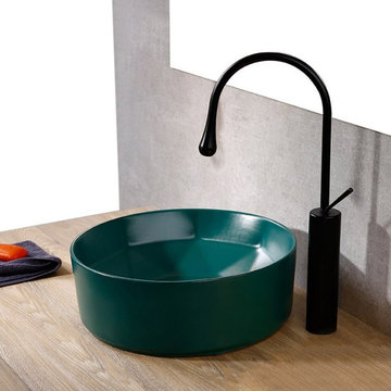 $84.99 Wroz Modern Single Hole 1-Handle Bathroom Sink Faucet High Arc Spout in B