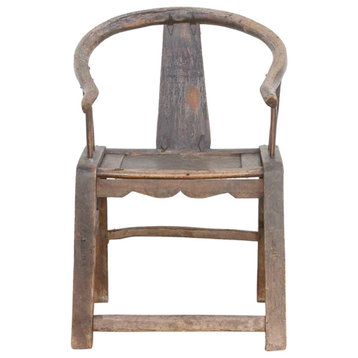 Primitive 18th Century Horseshoe Chair