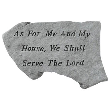 "We Will Serve" Garden Stone