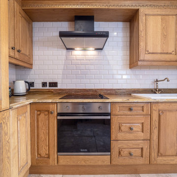 Classic, Sustainable-Wood Victorian Style Kitchen